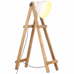 Illuminez votre espace de vie avec ce lampadaire en bois ! Cette lampe dispose d’un design vintage qui attire l'attention dan ...
