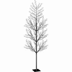Notre sapin de Noël artificiel, avec ses branches parsemées de jolies fleurs de cerisier, crée une belle atmosphère de vacanc ...