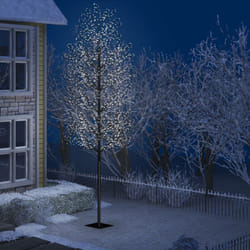 Vidaxl - Sapin de Noël 2000 led blanc froid Cerisier en fleurs 500 cm