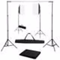 vidaXL Kit de studio photo avec boîtes à lumière et toile de fond - TU