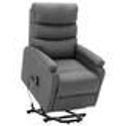 vidaXL Fauteuil Gris clair Tissu - TU