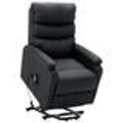 vidaXL Fauteuil Gris foncé Tissu - TU