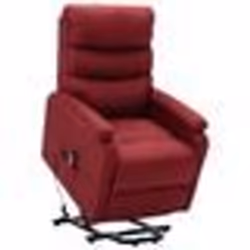 vidaXL Fauteuil Rouge bordeaux Tissu