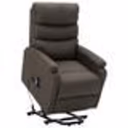 vidaXL Fauteuil Taupe Tissu - TU