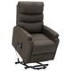 vidaXL Fauteuil Taupe Tissu - TU