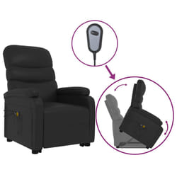 VidaXL 321283 Fauteuil massant électrique Noir