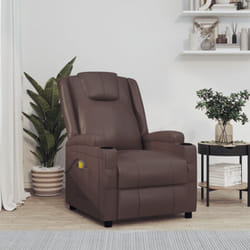 Vidaxl - Fauteuil de massage Marron Similicuir