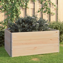 Jardinières surélevées en bois de pin solide - VIDAXL - 80x120 cm - Rectangulaire - Non avec réserve deau