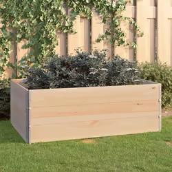 Nos jardinières surélevées empilables en bois sont idéales pour cultiver une variété de fleurs, de légumes ou de plantes. Ell ...