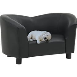 Canapé pour chien Noir 67x41x39 cm Similicuir Vidaxl
