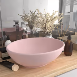 Notre lavabo de forme ovale, en céramique de première qualité, est un supplément élégant à toute salle de bain, toilette ou c ...