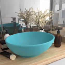 Notre lavabo de forme ovale, en céramique de première qualité, est un supplément élégant à toute salle de bain, toilette ou c ...
