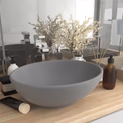 Notre lavabo de forme ovale, en céramique de première qualité, est un supplément élégant à toute salle de bain, toilette ou c ...