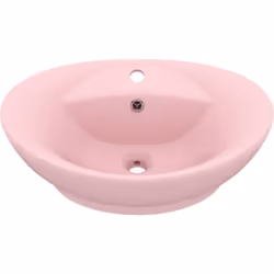 Notre lavabo de forme ovale, en céramique de première qualité, est un supplément élégant à toute salle de bain, toilette ou c ...