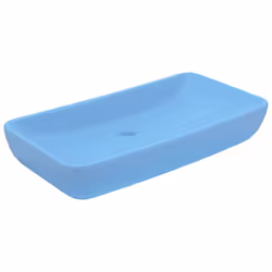 Ce lavabo rectangulaire, fait de céramique de première qualité, est un supplément de style à tout salle de bain, cabinet de t ...