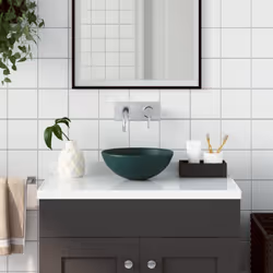 Notre lavabo de salle de bain rond à montage au-dessus ajoute une touche contemporaine à n'importe quel décor de salle de bai ...