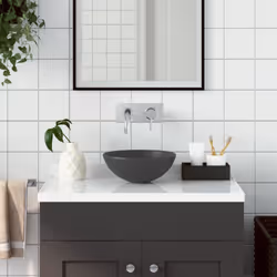 Notre lavabo de salle de bain rond à montage au-dessus ajoute une touche contemporaine à n'importe quel décor de salle de bai ...