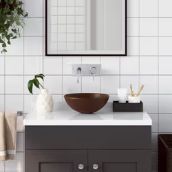 Notre lavabo de salle de bain rond à montage au-dessus ajoute une touche contemporaine à n'importe quel décor de salle de bai ...