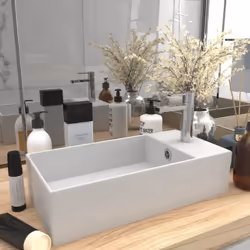 Description générale Notre lavabo de salle de bain ajoute une touche contemporaine à tout décor de salle de bain. Il est égal ...