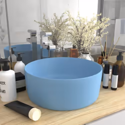 Notre lavabo rond, fait de céramique de première qualité, est un supplément élégant parfait à votre salle de bain, cabinet de ...