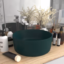 Notre lavabo rond, fait de céramique de première qualité, est un supplément élégant parfait à votre salle de bain, cabinet de ...