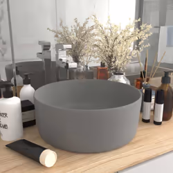 Notre lavabo rond, fait de céramique de première qualité, est un supplément élégant parfait à votre salle de bain, cabinet de ...