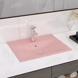 Notre lavabo rectangulaire, fait de céramique de première qualité, est un supplément de style à tout salle de bain, cabinet d ...