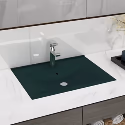 Notre lavabo rectangulaire, fait de céramique de première qualité, est un supplément de style à tout salle de bain, cabinet d ...