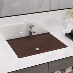 Notre lavabo rectangulaire, fait de céramique de première qualité, est un supplément de style à tout salle de bain, cabinet d ...