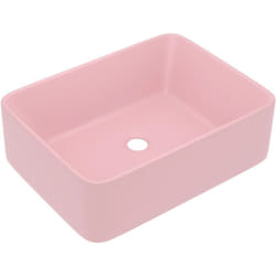 Vidaxl - Lavabo de luxe Rose mat 41x30x12 cm Céramique