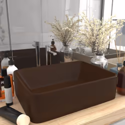 Notre lavabo rectangulaire, en céramique, est un supplément parfaitement élégant et intemporel à toute salle de bain, cabinet ...