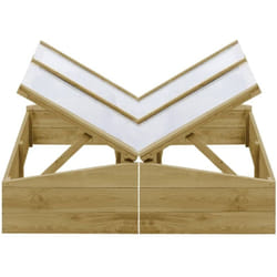 Serres 2 Pcs Bois De Pin Imprégné 100x50x35 Cm