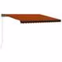 vidaXL Auvent manuel rétractable 450x300 cm Orange et marron - TU