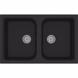 Cet évier de cuisine en granit noir vidaXL est là pour donner du style à ta cuisine tout en étant super pratique. Sa forme re ...