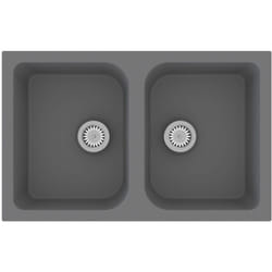 Vier de cuisine Gris 760x480x184 mm Granit Vidaxl