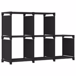 VidaXL 322602, Noir, 5 étagères, Acier, Polyester, Acier, 1030 mm, 300 mm