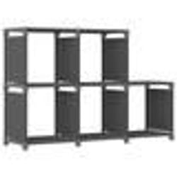 vidaXL Étagère d'affichage 5 cubes Gris 103x30x72,5 cm Tissu