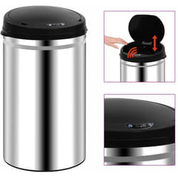 Vidaxl - Poubelle à capteur automatique 40 l Acier inoxydable