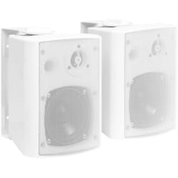 Vidaxl - Haut-parleurs stéréo muraux 2pcs blanc intérieur extérieur 80 w