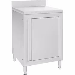Description générale Si vous souhaitez garder votre cuisine impeccable, cette table de travail commerciale avec armoire est u ...