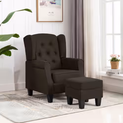 Le fauteuil avec un repose-pied ajoute un aspect moderne à votre décoration intérieure et est un supplément parfait à votre e ...