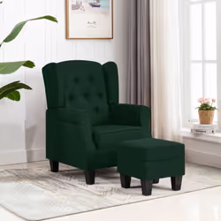 Le fauteuil avec un repose-pied ajoute un aspect moderne à votre décoration intérieure et est un supplément parfait à votre e ...
