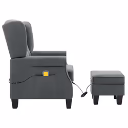 VidaXL 320161 Fauteuil massant électrique Gris - Vue supplémentaire 4