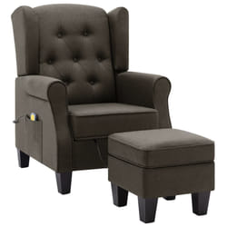 VidaXL 320169 Fauteuil massant électrique Taupe
