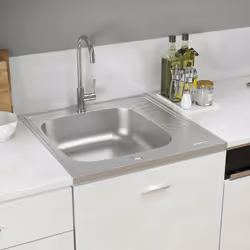 Cet évier de cuisine est un supplément intemporel à la décoration de votre cuisine. Il dispose d’un seul lavabo extra-profond ...