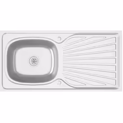 Cet évier de cuisine est un ajout intemporel à votre décor de cuisine existant. Il est doté d'une cuve unique au design éléga ...