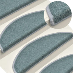 VidaXL Tapis de Marches Bleu