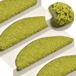 VidaXL Tapis de Marches Vert 56x17x3 cm