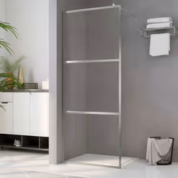 vidaXL Paroi de douche à l'italienne à verre ESG transparent 80x195 cm - TU