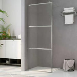 vidaXL Paroi de douche à l'italienne - Transparente 90x195 cm